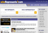 sign up | log in I news | FAQS I support whoRepresents?com DATABASE OF TALENT REPRESENTATIVES HOME ABOUT NEWSLETTER THEQUICKLISTNET TOP 10 CELEBS 1. Andy Griffith (d. 2012) 2. Katie Holmes 3. Tom Cruise 4. Ron Howard 5. Ivanka Trump 6 Britney Spears 7. Miley Cyrus 8. Lamar Odom 9. Amber Heard 10. Charlize Theron WHO REPRESENTS WHO IS REPRESENTED BY Enter Name Go Enter Hame Go Search by talent or their representatives across all media. Our contacts are your contacts! whoRepresentswho Industry News who in sports, music & film RIDAY, JUNE 29, Hot Properties Image Comics When it comes to comic publishers outside of Marvel and DC, few have better name recognition than Image Comics. Formed in 1992 by high profile artsts Enik Larsen B.00PM FIND OUT MORE FOLLOW US ON: ヒwitter Amazing Spider-Man' Shatters Tuesday Opening Box Office Record With $35M TOP 10 REPS 1. Allison Levy M 1 DEADLINE WEDNE SORY JULY 4,2012-2:30A TUESDAY 11 PM, 3RD UPDATE More fireworks at the North American box Download the FREI W.iPhone App