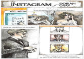 he DORIAN GRAY Hallo, dear girls! What debauchery have you caused in my absence?" Ili AT&T Start 3-way Cal "Regale me while I browse my recent likes." stagham doriangray 247 likes doriangray 15 likes "OH DORIAN! doriangray O likes O! Since I pledged my soul for eternal youth, the filters on my selfies have become so unflattering!"