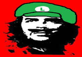 Artistic rendition of Luigi as a counter-culture hero

Originally from:
http://remyvanruiten.com/2011/12/07/player-2-press-start-luigi-syndrome/