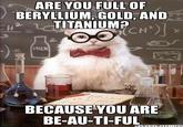Chemistry Cat For true beauty...