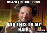 BRAZILAIN FART P--- DID THIS TO MY HD HISTORY.COM memegenerator.net