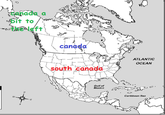 canada a bit to クバへ canada ATLANTIC OCEAN south canada Gulf of Mexlco Caribbean Sea