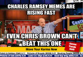 CHARLES RAMSEY MEMES ARE RISING FAST Coa EVEN CHRISBROWN CANT BEAT THISONE Karma Trends Shift Move Your Karma Now Calvin & Hobbes (C&H) 6.11 Pictures of Breasts (BOOB) 9.21 Mocking People (MOCK) 8.1 Pictures of Cats (CATS) 8.24 Louls C.K. Clips (LCK) 6.42 Good Guy Greg (GGG) 5e So