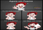 Agora um Poema A INTERNET Eu me senti sozinho Pensei que estava em perigo mas ai eu lembrei que Deus está comigo