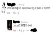 This is the current top comment on <a href="https://www.youtube.com/watch?v=L6KadlV4I1Q">this video</a> and its reply. (The video has 4 downvotes at the time I put this up.) Usernames have been obscured for the protection of the commenters.

For context's sake, the video is "Falling Down", the battle theme of Dr. Weil in the <u>Mega Man Zero</u> series.