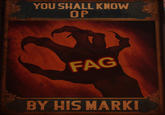 YOU SHALL KNOW OP F-- BY HIS MARK