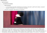 demonpox demonpoX linetteherondale demonpox A TICKING NOISE KEEPS PLAYING ON MY LAPTOP AND I DONT KNWO WHERE IT'S COMING FROM SNAPE SNAPE SEVERUS SNAPE I HATE THIS POST WITH A PASSION THE NEXT PERSON TO REBLOG THIS WILL BE MY PERSONAL HUMAN SACRIFICE TO THE GODS BUT BEFORE THAT I'LL MAKE YOU FIND OUT WHERE THE TICKING NOISE IS COMING FROM BECAUSE IT'S BEEN HOURS AND IT'S STILL TICKING