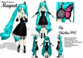 Created by "Shioku-990":http://shioku-990.deviantart.com/ via "deviantART":http://xxneoveronaxx.deviantart.com/art/MMD-Magnet-Miku-DL-195349273