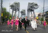 "Little Blue Lemon photography | Leslie & PK – Escape, Star Wars style!":http://www.littlebluelemon.com/blog/?p=2179

"io9.com | World's Greatest Wedding Photo NOW WITH STAR WARS":http://io9.com/worlds-greatest-wedding-photo-now-with-star-wars-512574086