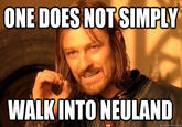 ONE DOES NOTSIMPLY WALKINTO NEULAND quickmem
