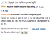 1,233 of 1,239 people found the following review helpful ☆☆☆☆☆ Marathon shoe for marathon filibustering, June 25, 2013 By M. Black This review is from: Mizuno Women's Wave Rider 16 Running Shoe (Apparel) The next time you have to spend 13 hours on your feet without food, water or bathroom breaks, this is the shoe for you. Guaranteed to outrun patriarchy orn race day. Help other customers find the most helpful reviews Report abuse Permalink Was this review helpful to you?Yes No