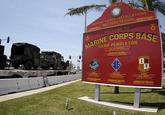 HOME OF MARINE O WESTERN REGION SERGEAN WELCOME TO RINE CORPS BAS CAMP PENDLETON OMMANDIN