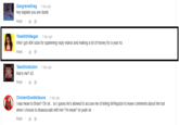GangreneGreg 1 day ago hey kaptain you are dumb Reply . TimeWithMegan 1 day ago Well I got 40K subs for spamming reply videos and making a lot of money for a year lol. Reply . Take ShotAction Marry me? xD Reply . 1day 101 ChickenDoodleSauce 1 day ago I was mean to Brian? Oh ok... so I guess he's allowed to accuse me of telling MrRepzion to leave comments about him but when I choose to disassociate with him "i'm mean" lol yeah ok Reply .