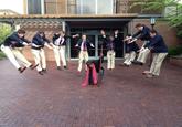 Hadoucane Glee! — Claudia Alick with Eduardo Placer and Penn State Glee Club at Oregon Shakespeare Festival.