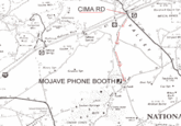 CIMA RD Hardror&Queen Spr Buil MESCAL RANGE Turquorse Mtn 322 Striped Mc Sumant EA C Spling Henry Spr Grasite S reutonia Pk MOJAVE PHONE BOOTHDer Spr Tank Rock Spr. 】 LAVA Indian Spings BEDS Wildcat Butte NATIONA CINDER CONES