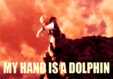 Via "Jamistasty":http://jamistasty.tumblr.com/post/9711741670/my-hand-is-a-dolphin-an-edited-part-of-this-gif