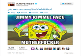 Look like Kanye West's Jimmies got Rustled by Jimmy Kimmel.