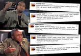 KANYE WEST kanyewest SARAH SILVERMAN IS A THOUSAND TIMES FUNNIER THAN YOU AND THE WHOLE WORLD KNOWS IT!! Expand 10h KANYE WEST kanyewest WHO YOU MADE IT CLEAR TO ME WASN'T YOUR FAMILY WHEN I WAS ON THEN PHONE WITH YOU 5 MINUTES AGO, YOU MANIPULATIVE MEDIA MUTHERL Expand KANYE WEST ekanyewest 10h JIMMY KIMMEL PUT YOURSELF IN MY SHOES OH NO THAT MEANS YOU WOULD HAVE GOTTEN TOO MUCH GOODYIN YOUR LIFE.. Expand KANYE WEST Gkanyewest JIMMY KIMMEL, I DON'T TAKE IT AS A JOKE.... YOU DON'T HAVE SCUM BAGS HOPPING OVER FENCES TRYING TO TAKE PICTURES OF YOUR DAUGHTER Expand 10h 10h KANYE WEST kanyewest JIMMY KIMMEL IS OUT OF LINE TO TRY AND SPOOF IN ANY WAY THE FIRST PIECE OF HONEST MEDIA IN YEARS Expand