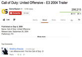 Call of Duty: United Offensive E3 2004 Trailer GamerSpawn 6,785 videos 296,215 Subscribe 197,546 542 24 Like Storify At Share Add toN Published on Sep 4, 2009 Name: Call of Duty: United Offensive Release date: September 24, 2004 Platform(s): PC Show more Top Comments Giedrius Siaulys 4 months ago I am offensive and i find this Call of Duty :D Reply . 12ié