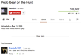 P--- Bear on the Hunt Vash3k9 18 videos 339,682 Subscribe 45 1,350 74 Like Storify About Share Add toll Uploaded on Sep 11, 2008 P--- Bear hunts after his prey Show more Top Comments DrakelsSo1337 1 year ago Im a bear and I find this offensive SI Reply . 77ié