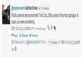 @natsecwonkNatSecWonk ·1K followers Public service announcement Ted Cruz. Still a piece of human garbage. In case you were wondering. Mar 16 2013 2:36am GMT (7 months ago) % 9 Reply Retweet * Favorite ㅁ Retweeted by @wi n n column winny -110 followers on Mar 16 2013 3:41am GMT