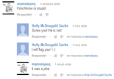 mamutepeq 4 semanas atrás Honchkrow is stupid - Responder . Holly McDougald Sachs 1 hora atrás Screw you! He is not! Responder . em resposta a mamutepeq Holly McDougald Sachs 1 hora atrás I will flag you! >:( Responder . em resposta a mamutepeq 1 minuto atrás mamutepeq It was a joke Responder . em resposta a Holly McDougald Sachs