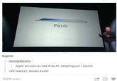 iPad Air bagmilk. ht Apple announces new iPad Air, weighing just 1 pound new features: breaks easier 34,639 notes け