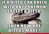 EXCEPT A DITTO THEN HOW ARE DITTOS MADE? Pokémevm messmemebase c