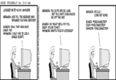 USER FRIENDLY by Iiad LOGGED IN TO 337-HAXORS MIRANDA: YOUGUYS ARE SO LAME. BET YOU CAN'T EVEN KNOCK ME OFF THE 'NET. COME GET SOME. MIRANDA: ARE YOU THE WEENIESWHO SPAMMED OUR MAIL SERVER? UNG13: YEAH, THAT WAS EASY DOOF: YER W4NK3RONLY HAD TO USE A BUNGI3 OH YEAH? WELL FIX You. DOOF YOURE TOAST WHNK3R: WHATS YOUR IP ADDRESS? UNG13: DISCONNECTED* DOOF DISCONNECTED W4NK3R: DISCONNECTED SINGLE SCRIPT.