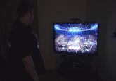Michael Watching the Royal Rumble