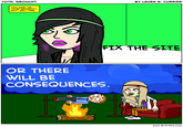 TOTD: GROUCHY BY LAURA R. CURRIER TOU WANT ME TO BE GROUCHY? NO?! WELL THEN, FIX THE SITE OR THERE WILL BE CONSEQUENCES WWW.BITSTRIPS.COM
