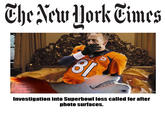 Investigation into Superbowl loss called for after photo suriaces.
