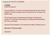 Anonymous 01/31/14(Fri)07:01:19 No.530056223 530055876 No, man, this is serious s---. We got the potential. See, I'm from spain, and the thing about 'Bikini bridge trend was on almost all newspapers. Of course it was treated as a mock from 'an internet forum' (sic), but at least, we had presence in media. This could be great, because it summarizes what modern feminazism is: licentiousness and grossness. All of it masked under a female submission by the phaluscratic heterosexual pathriarchy. Suck my d---, you dirty bitches. We are sick of all of this feminazi s---. Let's put things where they belong to. Feminazis are dirty scu, OPERATION FREEBLEEDING# NAOOOOo00