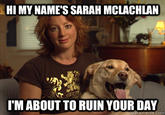 Remember the Commericals? HI MY NAME'S SARAH MCLACHLAN I'M ABOUT TO RUIN YOUR DAY