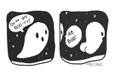 Source:
Tumblr - <a href="http://magicpawed.tumblr.com/post/63534322013/ghost-puns-are-the-boo-diggety">Magicpawed</a>
