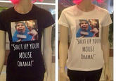 SAUT UP YOUR MOUSE OBAMA! SHUT UP YOU MOUSE OBAMA!