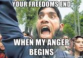 YEAH! YOUR FREEDOMS END WHEN MY ANGER BEGINS memegenerator net
