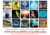 URSULA K. FA LAMIR CLE CORINNE DUYVs IS NOT INVISIB GIC NIVER WANt Kick SUTTER A55 SEDGWICK PEN THE LIVING IE ET OU tankborn GEEKS, GIRLS SECRET IDENTITIES ELLEN OH Join us May 1, 2 & 3 to talk about why #WeNeedDiverseBook http://weneeddiversebooks.tumblr.com/