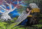 Via http://www.deviantart.com/art/The-Dragon-and-Blue-Rose-340543736
