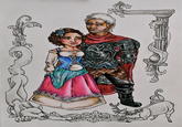 Via http://www.deviantart.com/art/The-Wolf-Maiden-and-the-Dragon-Prince-368238670