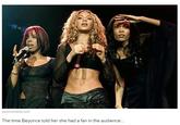 poormichelle.conm The time Beyonce told her she had a fan in the audience