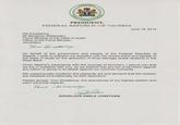 PRESIDENT FEDERAL REPUBLIC OF NIGERIA June 18, 2014 His Excellency Mr Benjamin Netanyahu Prime Minister of the State of Israel Office of the Prime Minister, Jerusalem On behalf of the government and people of the Federal Republic of Nigeria, I write to express my empathy with the Government and people of the State of Israel on the abduction of three teenage Israeli students in the West Bank Given Nigeria's experience with the scourge of terrorism, I assure you that we are in solidarity with you, as we believe that any act of terrorism against any nation or group is an attack against our common humanity We unequivocally condemn this dastardly act and demand that the children are released unconditionally by their abductors Please accept, Your Excellency, the assurances of my highest esteem and warm personal regards GOODLUCK EBELE JONATHAN