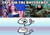 EXPLAIN THE DIFFERENCE