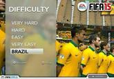5 EA DIFFICULTY SPORTS VERY HARD HARD EASY VERY EASY BRAZIL SELECIONAR OVOLTAR