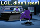LOL, didn't read Joker Lex Luthor Batman technology purple