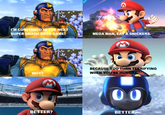 PM CONFIRMED IN THE NEXT SUPER SMASH BROS GAME! MEGA MAN, EAT A SNICKERS. BECAUSE YOU TURN TERRIFYING WHEN YOU'RE HUNGR WHY? BETTER? BETTE