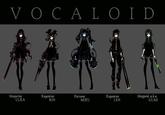 V OC A LOID 4や Megpoid, a.k.a. GUMI Mequrine Kagamine RIN Hatsune Kaqamine LUKA MIKU LEN