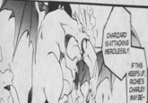 CHARIZARD IS ATTACKING MERCILESSLY! IF THIS KEEPS UP, RICHIE'S MAY BE-