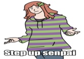 イ Stepup senpai clothing facial expression text clip art product human behavior male emotion smile