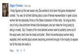 Seguin Fonseca 4 days ago Ifinally figured out the real reason why Zoe wanted to shut down that game development contest. You see, for all their bitching about a lack of female representation in geek culture, women like her absolutely thrive on the (false) impression of their rarity. As long as she's one of only a few prominent female indie developers, she can make her living purely by being a novelty. But, if dozens of far more talented women were to suddenly come out of the wood work, she'd lose her bread and butter. She's not worried about women being exploited, she's worried about women becoming prominent enough in the industry to expose her for the hack she really is. Reply . 144 Starpoint Gemini Warlords Starpoint Gemini 2 text font line